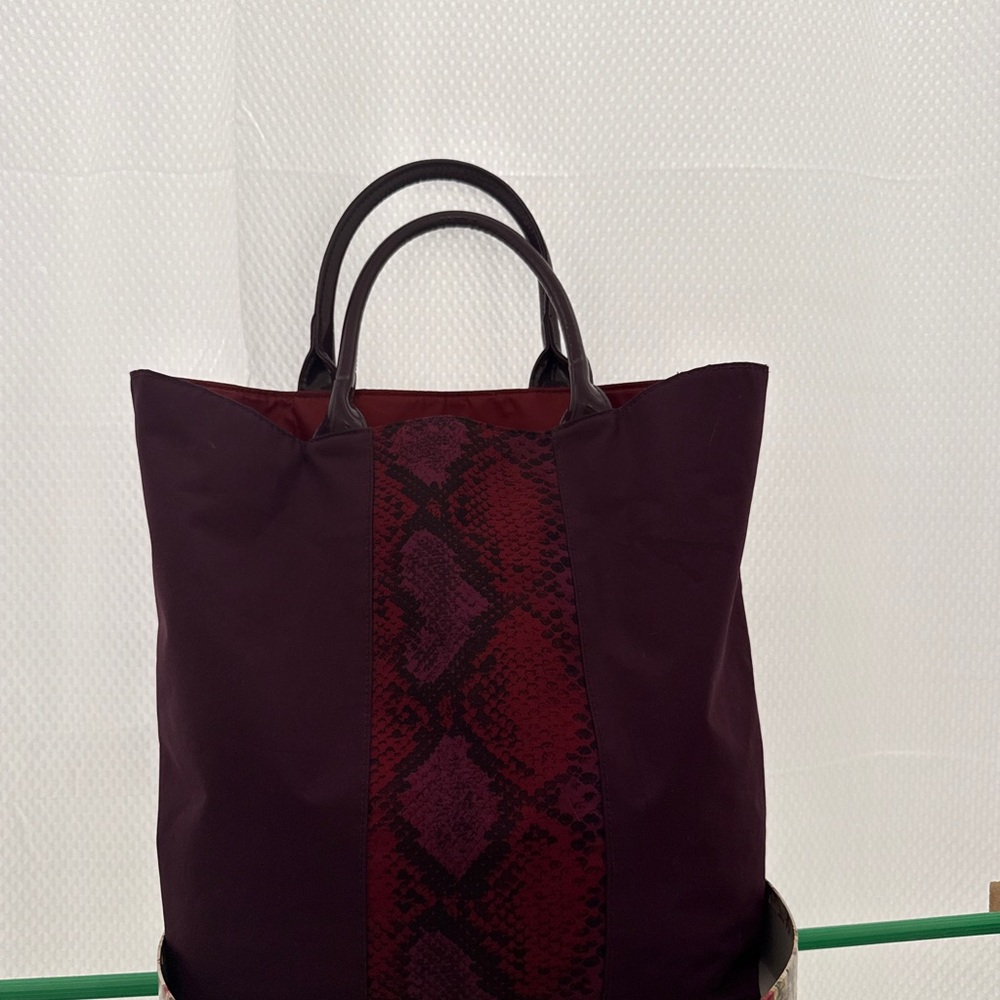 Elegant Burgundy Tote Bag
